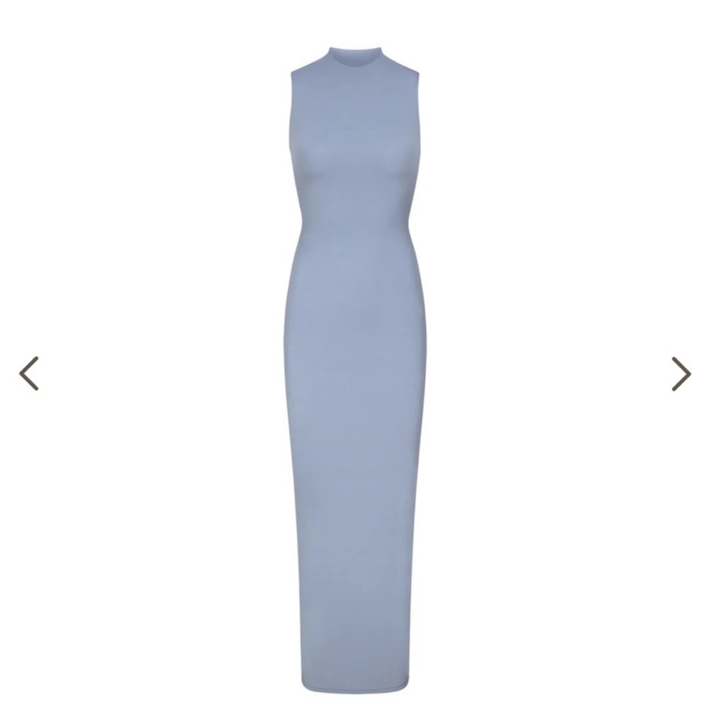 Skims Light Blue Sleeveless Maxi Dress